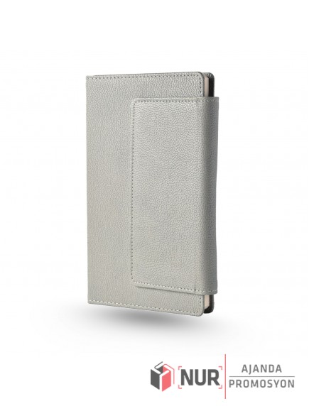 ULUBAT - Mıknatıslı Termo Deri Kapaklı Cepli Tarihsiz Çizgili Defter